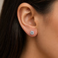 Boucles d’Oreilles Puces Diamantées 7 mm | Argent Sterling 925 & Zirconium Premium
